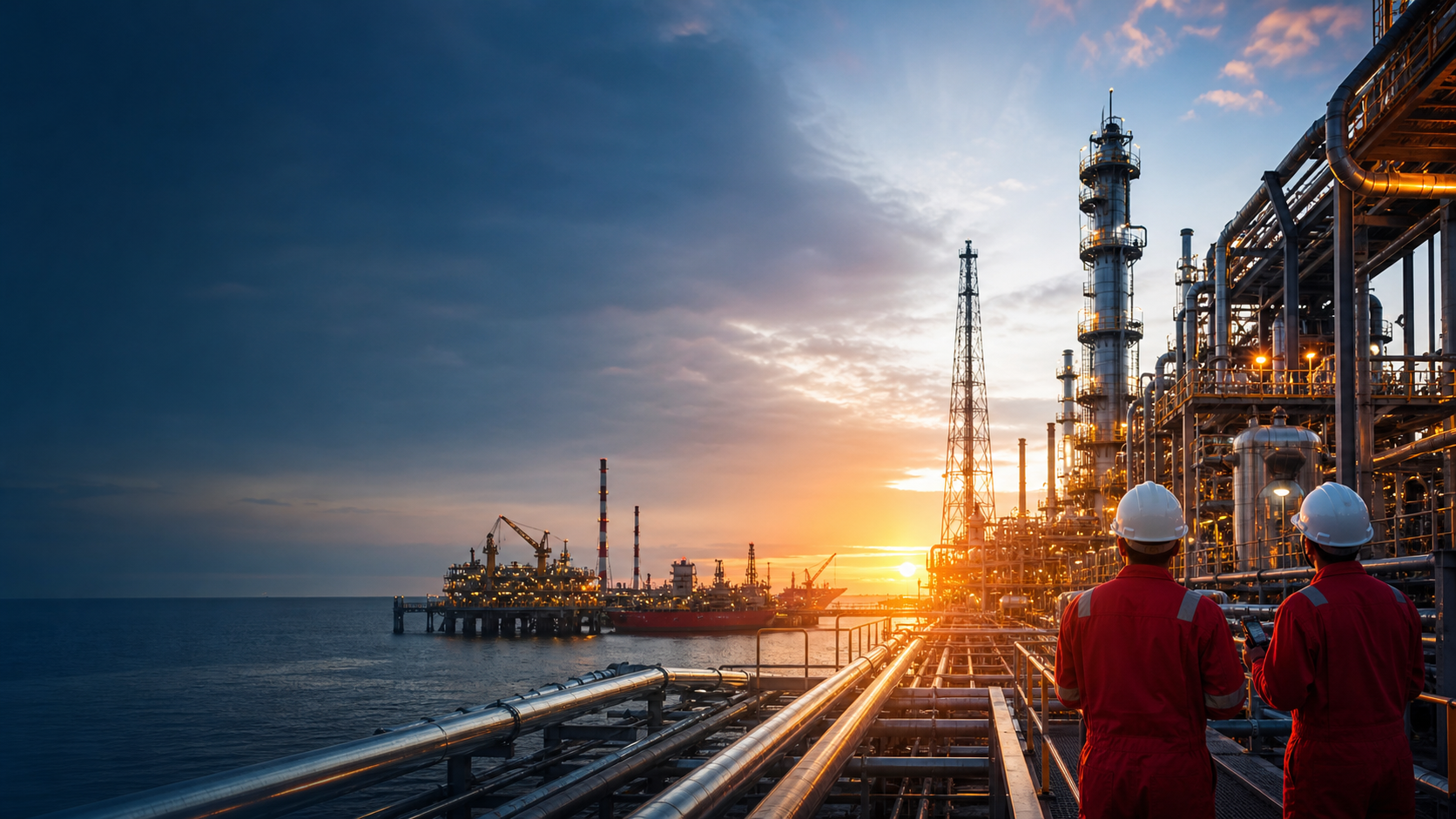 Oil and gas facility with technical operations team